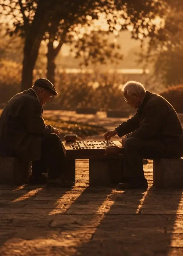 《黄昏棋手》海报，纪录片，评分 8.7